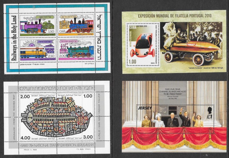 WORLDWIDE (120) All Different Souvenir SHeets ALL Mint Never Hinged