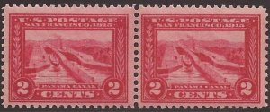 US Stamp - 1913 2c Pan-Pacific Expo - Stamp Pair Both MNH - Scott #398