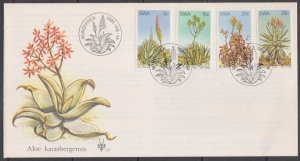 SOUTH WEST AFRICA - 1981 ALOES OF SOUTH WEST AFRICA / PLANTS - 4V - FDC
