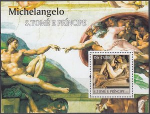 ST THOMAS and PRINCIPE # STP006 MNH S/S - MICHELANGELO' S SISTINE CHAPEL