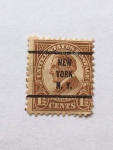 USA–1925–Single “Famous Person” City Pre-Cancel Stamp–SC# 553-Used