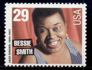 #2854, 29¢ BESSIE SMITH, JAZZ LOT OF 100 MINT STAMPS, SPICE UP YOUR MAILINGS!