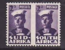 South Africa-Sc#93- id7-unused og NH 2p pair-Sailor-1943-