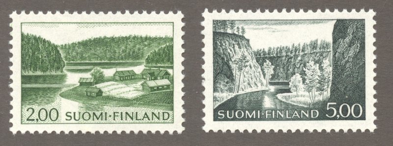 Finland Scott 414-415 MNHOG - 1964 Scenic Places HVs of Set - SCV $33.00