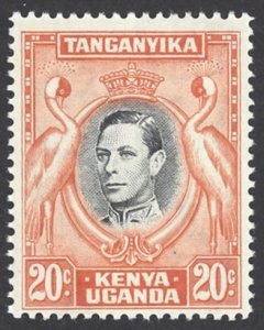 Kenya, Uganda, Tanzania Sc# 74 MNH 1942 20c King George VI Scenes 