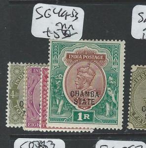 INDIA CHAMBA (P0604B) KGV  SG 49-53  MOG