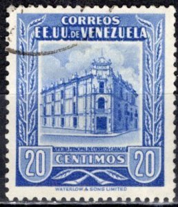 Venezuela 1953; Sc. # 654; Used Single Stamp