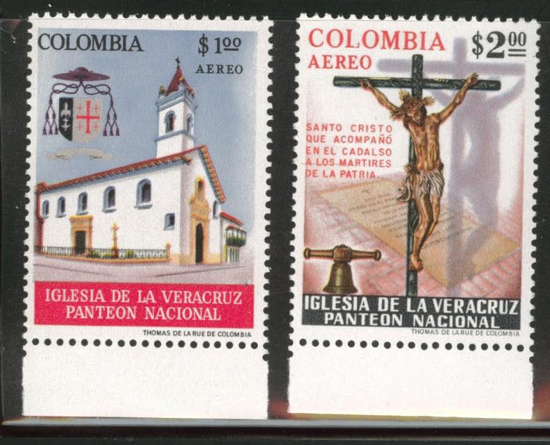 Colombia  Scott C459-60 MNH** airmail stamp set