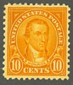 SCOTT  642  MONROE  10¢  SINGLE  MINT NEVER HINGED