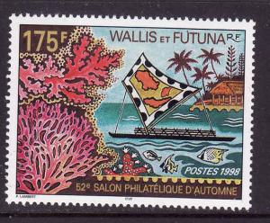 Wallis & Futuna-Sc#515-unused NH set-Autumn Philatelic Salon-1998-
