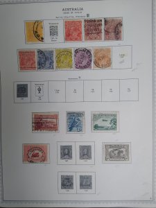 collection on pages Australia 1915-32 HP: CV $255