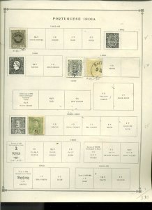 Collection, Portuguese India Scott Album Pages, 1882/1961, Cat $46, Mint & Used