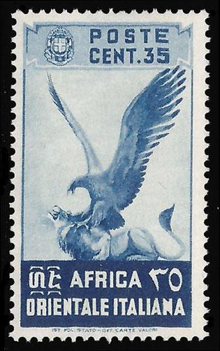 Italian East Africa Scott 9 Unused hinged.