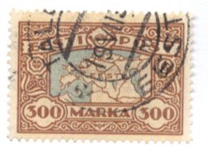 Estonia Sc  79 1924 300m map stamp used