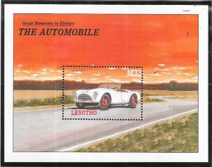 Lesotho #1255  15M  The Automobile  S/S (MNH) CV $6.50