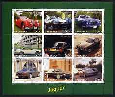 DAGESTAN - 2001 - Jaguar Cars - Perf 9v Sheet- Mint Never Hinged - Private Issue