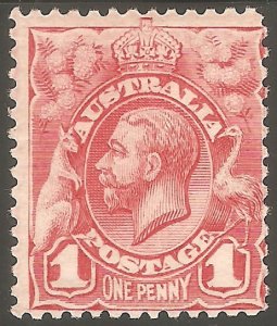 AUSTRALIA Sc# 17 MH VGF King George V KGV