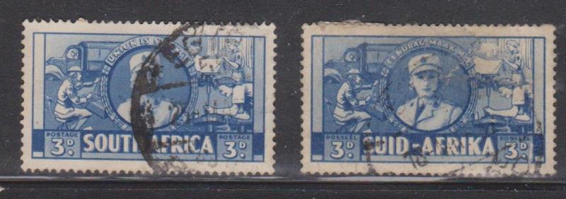 SOUTH AFRICA Scott # 29a, 29b Used - War Issue