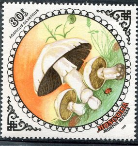 Mongolia 1985 MUSHROOMS 1 value Perforated Mint (NH)