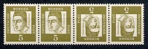 Germany Bund Scott # 824b + 824 (2x), mint nh, tete beche