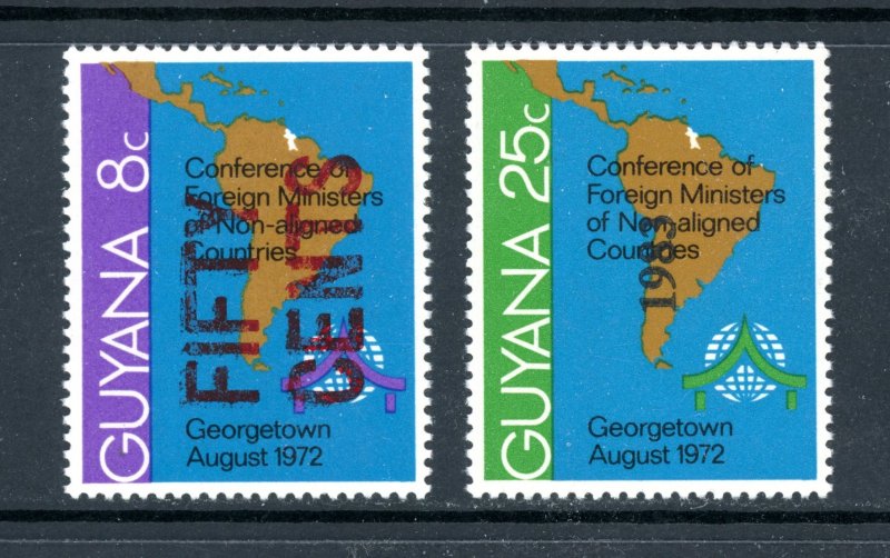 1983 Guyana Scott #573 and 611, Mint Never Hinged