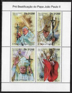 St Thomas & Prince Is #2382 MNH S/Sheet - Pope John Paul II