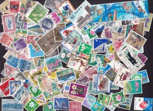 Japan mix of about 190 stamps M & U