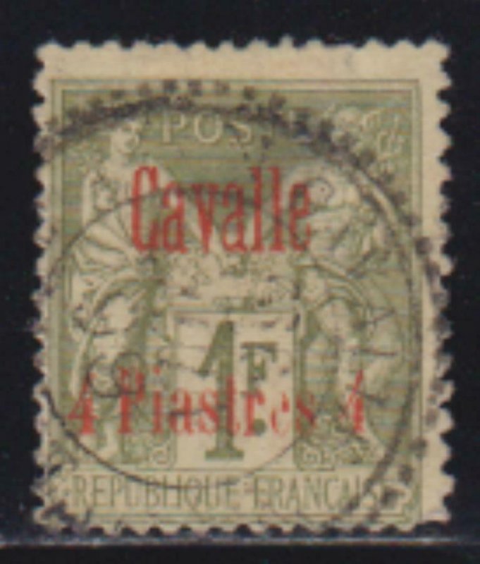 French Offices Turkey Cavalle 1893-1900 SC 7 USED