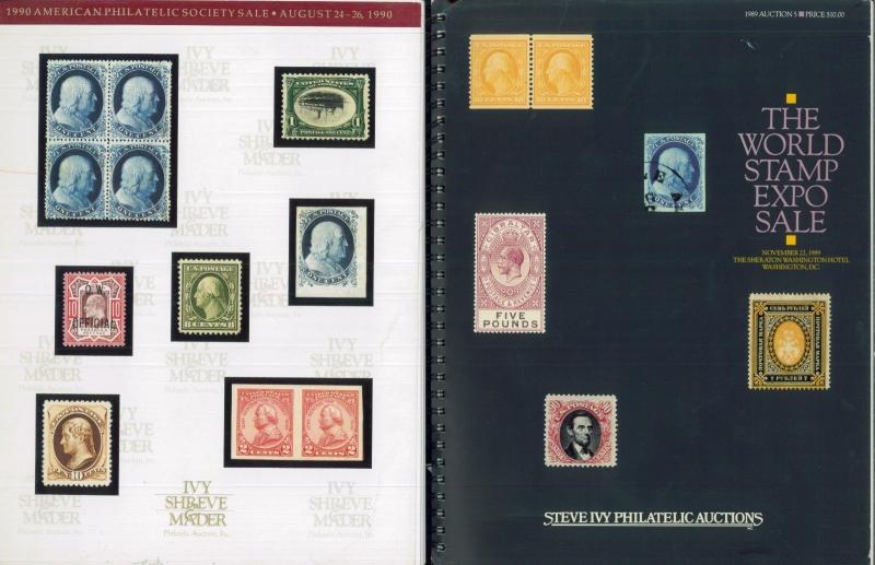 Lot of 8 Steve Ivy Historical Philatelic Postal Stamp Cover Auction Catalogues 