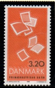 Denmark Sc 880 1989 Stamp Day stamp mint NH