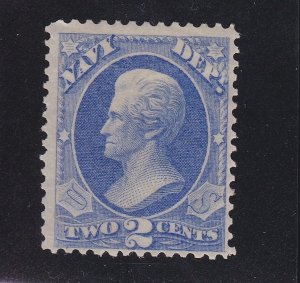 US O36 2c Navy Department Official Mint F-VF OG H SCV $160