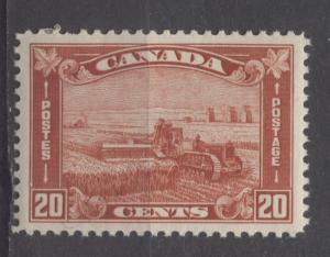 Canada #175 20c Deep Indian Red Harvesting Wheat 1930-35 Arch Issue F-74 OG