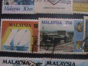 MALAYSIA-LARGE PICTORIAL USED -16 STAMPS- VF-#M22 WE SHIP TO WORLD WIDE