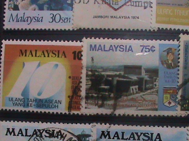MALAYSIA-LARGE PICTORIAL USED -16 STAMPS- VF-#M22 WE SHIP TO WORLD WIDE