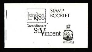 St. Vincent Grenadines-Sc#187-9-unused NH complete booklet with panes of 4-Londo