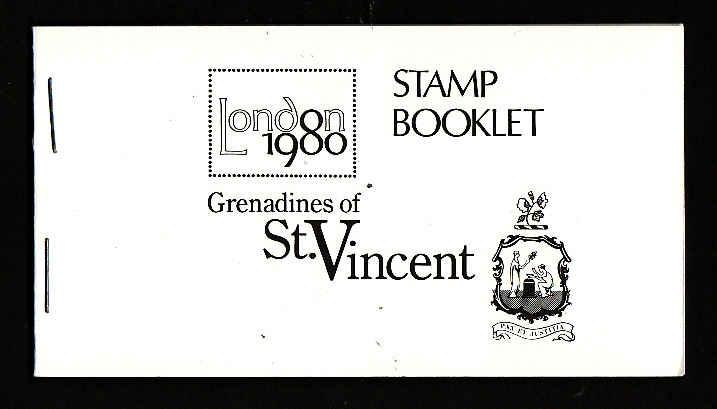 St. Vincent Grenadines-Sc#187-9-unused NH complete booklet with panes of 4-Londo