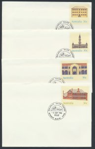 Australia PrePaid Envelope 1986 Restored Public Buildings Sydney cancel