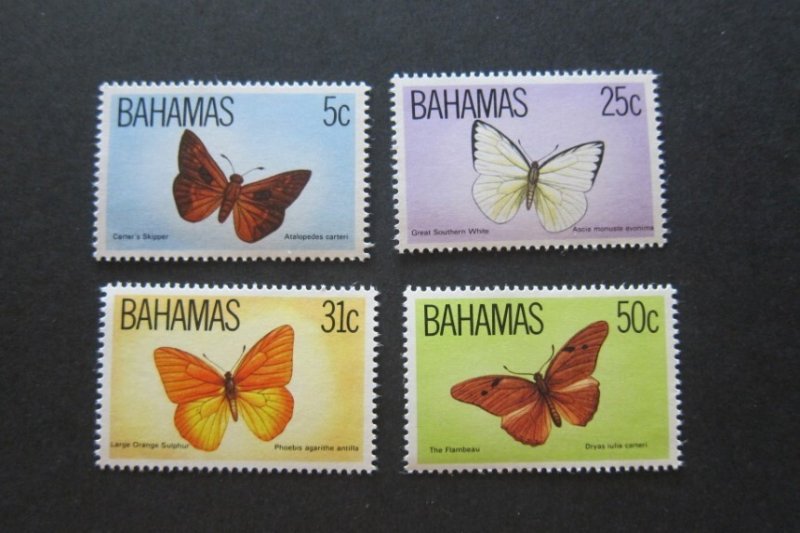 Bahamas Sc 539-542 Butterfly Set MNH