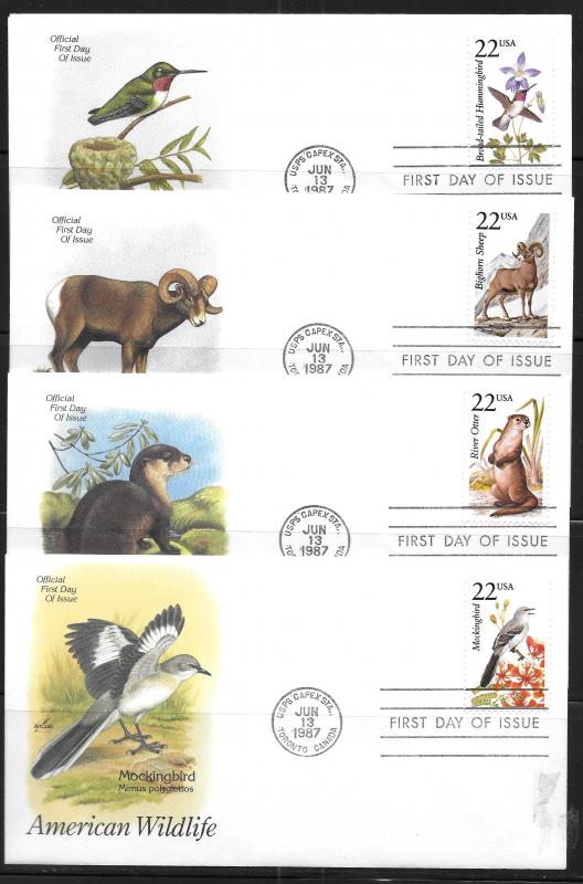 United States, 2286-2335, Wildlife Artcraft First Day Cover FDC