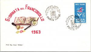 Italy 1963 FDC - Giornata Del Francobollo - Cornata - J8667