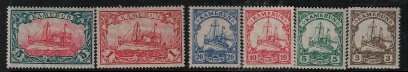 Cameroun 1905-1925 SC 20-25 Mint SCV $68.00 Set