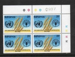 Bahamas SC# 585 Block MNH