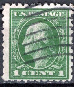 U.S.A.; 1916; Sc. # 462;  Used Unwmk. Perf. 10 Single Stamp > W/Perfins