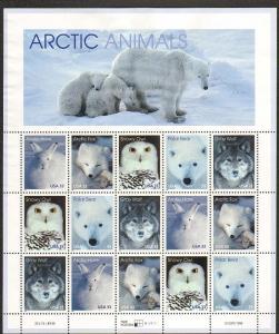 US #3288-92 Mint Sheet Arctic Animals 