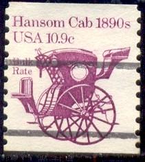 Transportation, Hansom Cab 1890s, USA stamp SC#1904 used