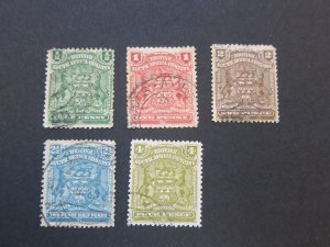 Rhodesia 1898 Sc 56-62,64 FU