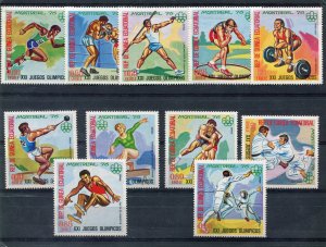 Equatorial Guinea 1976 OLYMPICS MONTREAL Set (11v) Perforated Mint (NH)