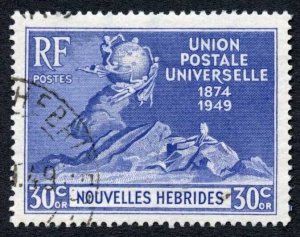 New Hebrides SGF79 30c UPU Superb used Cat 16 pounds