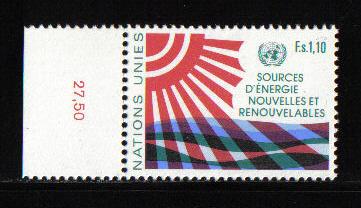 United Nations Geneva  #102  MNH  1981  new and renewable energy