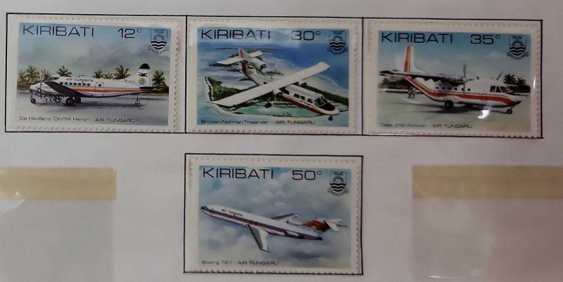 SO) KIRIBATI, AIRPLANES, SERIES OF 4, MNH. 